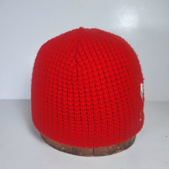 Coca Cola Waffle Knit Hat Beanie with Three Embroidered Polar Bears Unisex Adult - Picture 4 of 10